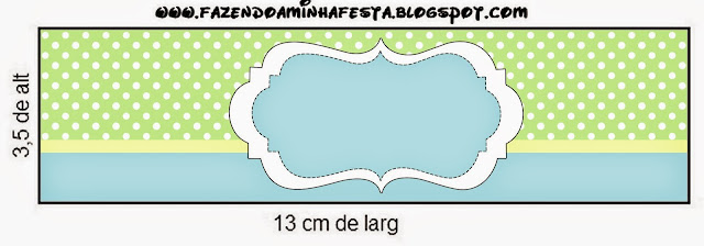 Green and Light Blue Free Printable Labels.