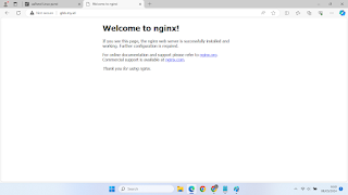 berhasil instal nginx