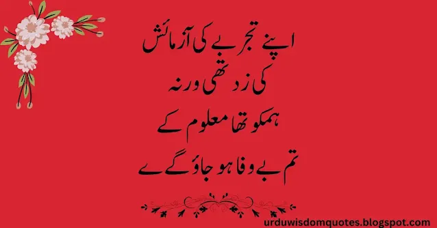 Sad Quotes In Urdu with Images