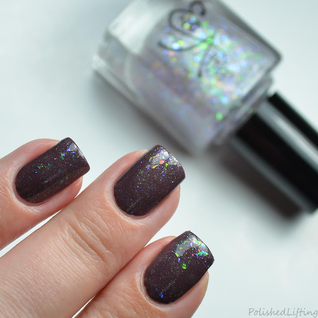 color shifting flakie topper