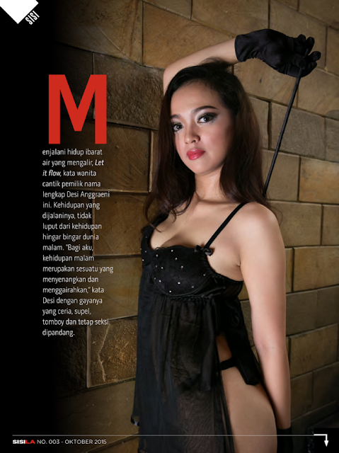 Hot Photo Desi Anggraini di Majalah Sisila Edisi Oktober 2015