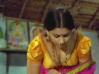 Actress in blouse hot saree still 16