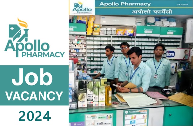 Apollo Pharmacy recruitment 2024- Apply online for many posts