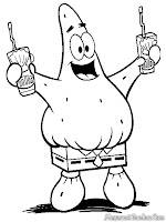 Patrick Memakai Celana Kotak SpongeBob SquarePants