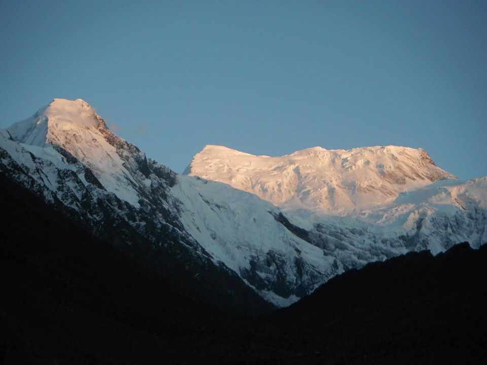 Lupghar Sar 7200 m and Dut Sar-6800 m Shimshal valley. peak in Shimshal valley. Karakorum mountain range