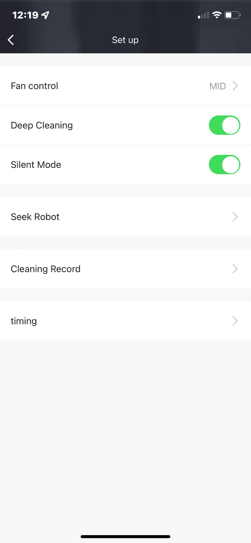 Access the cleaning record anytime