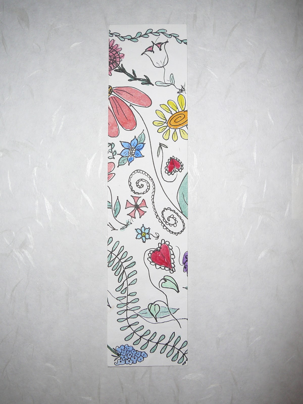 CeeJays Journal Flower Doodle Bookmark
