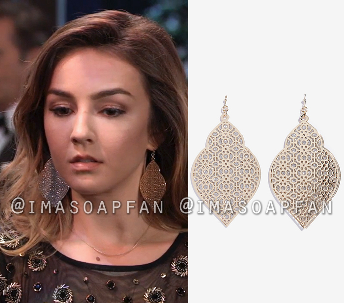 Kristina Corinthos Davis, Lexi Ainsworth, Sparkle Filigree Drop Earrings, General Hospital, GH