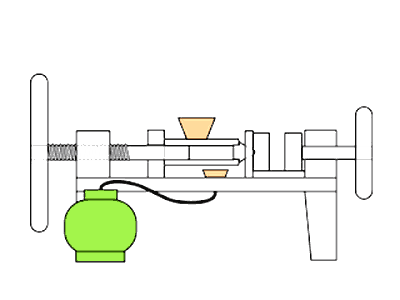 mesin plastik mini sederhana (2) dengan penekan ulir