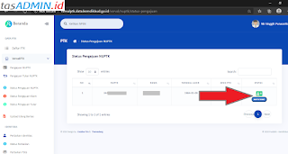 Status Pengajuan NUPTK