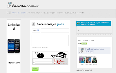 Enviar mensajes SMS gratis a cualquier operadora en Venezuela
