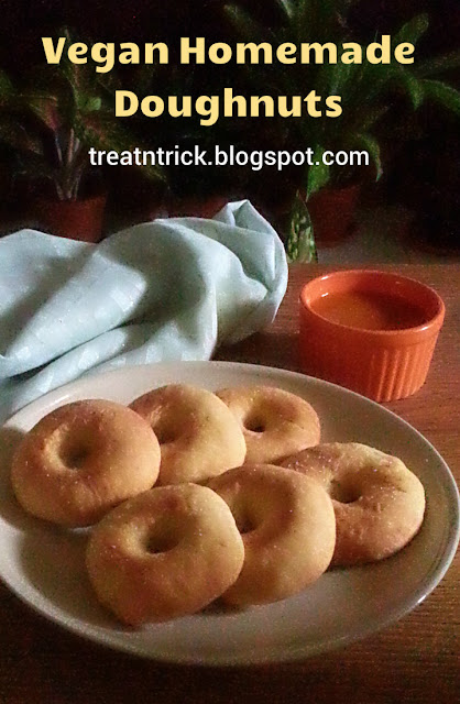 Vegan Homemade Doughnuts Recipe @ treatntrick.blogspot.com