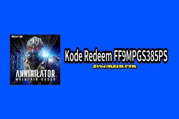 FF9MPGS385PS Kode Redeem Berhadiah Annihilator Mask FF