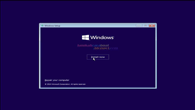 Cara Instal Ulang Komputer / Laptop Menggunakan OS Windows 10 Terbaru
