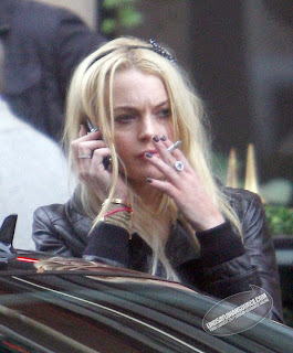 Lindsay Lohan Smoking