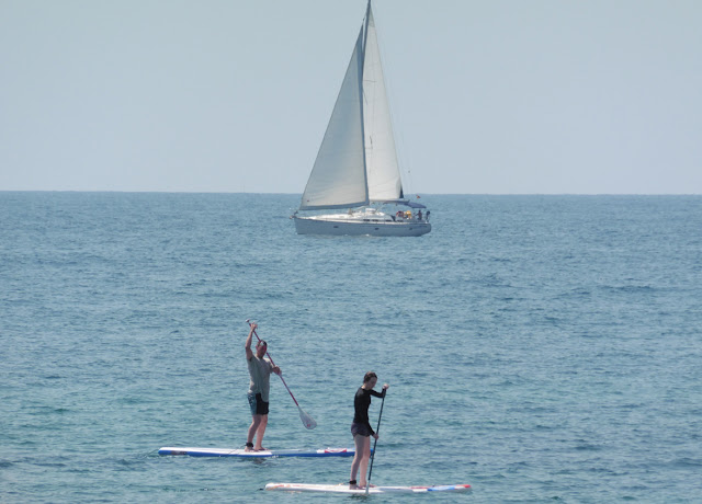 Stand Up Paddling at sea - Punta Prima beach 