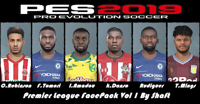 PES 2019 Premier League Facepack Vol 1 by Shaft