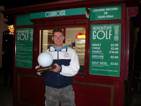 Richard Gottfried - minigolf champion of the Blackpool Pleasure Beach Adventure Golf course