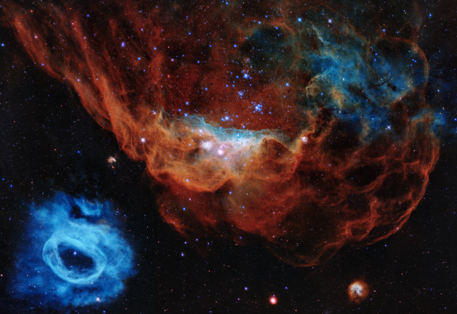 Wolf-Rayet Nebula and Star-Forming Region