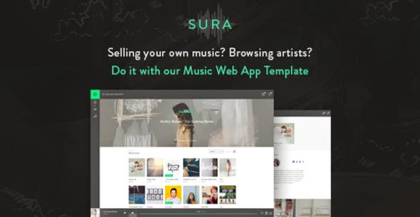 Sura - Music Web App HTML Template 