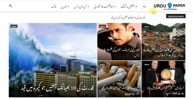 Demo Post Blogger Theme Urdu English Demo