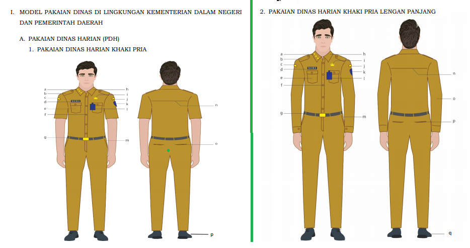 PERMENDAGRI NOMOR 11 TAHUN 2020 TENTANG PAKAIAN DINAS ASN 