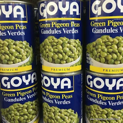 Goya canned pigeon peas at Essex Street Market in NYC