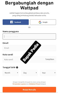 Bagaimana cara mendaftar di wattpad? ikuti langkah-langkah cara daftar wattpad berikut ini