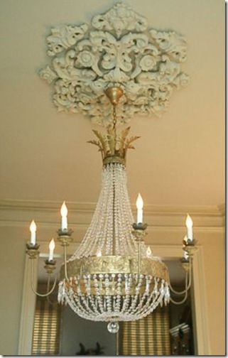 julie neill- juliette chandelier with ornate medallion