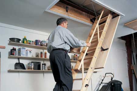 How to Install a Folding Attic Ladder how-tos DIY