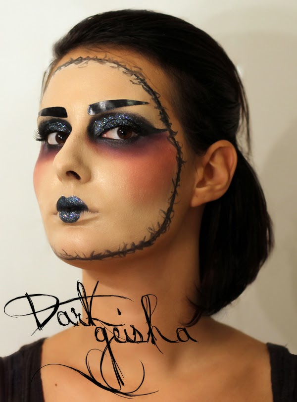  HALLOWEEN  MAKEUP  Dark Geisha  Last MakeUp 