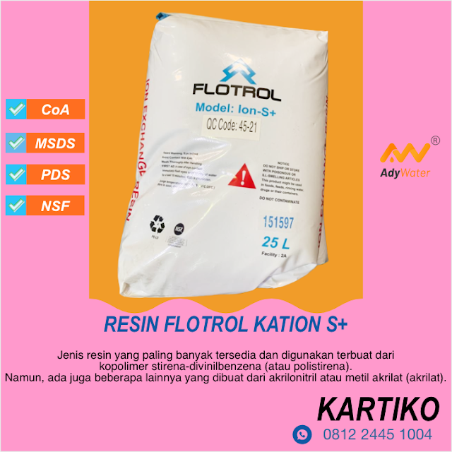 Resin Kation, Resin, Resin Softener, Resin Merek, Resin Pelunak Air, Resin Water Softening, Resin Water Softener, Resin, Cation, Cation Resin, harga resin kation flotrol S+, jual resin kation flotrol S+, jual resin softener, distributor resin softener, jual resin kation, resin untuk boiler, resin pelunak air, resin water softener