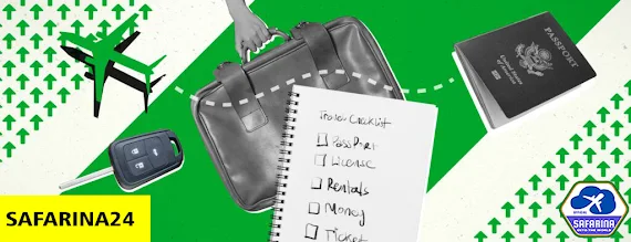 Travel List: A list of the traveler's things when preparing a suitcase