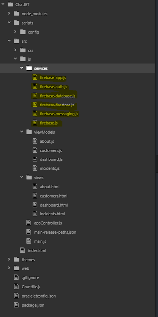 Firebase Oracle JET