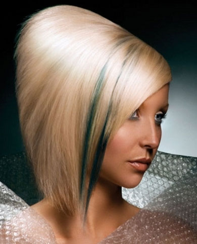 Chic Green Hair Highlights