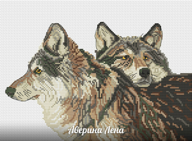 	Бесплатные авторские схемы Елены Авереной	"	Пара волков	