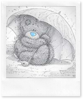 bamse i regnvær