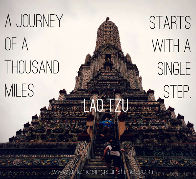 Travel Picture Quote A journey of a thousand miles starts with a single step by Lao Tzu