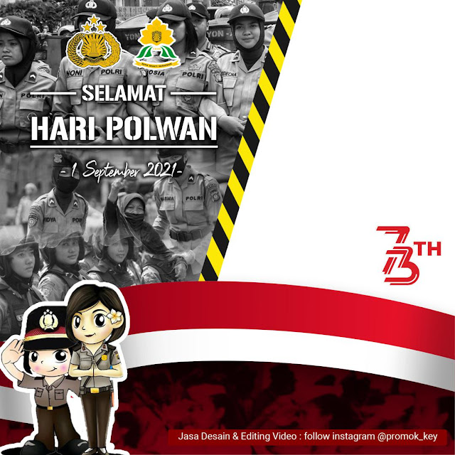 Twibbon Hari Ulang Tahun Polwan 2021