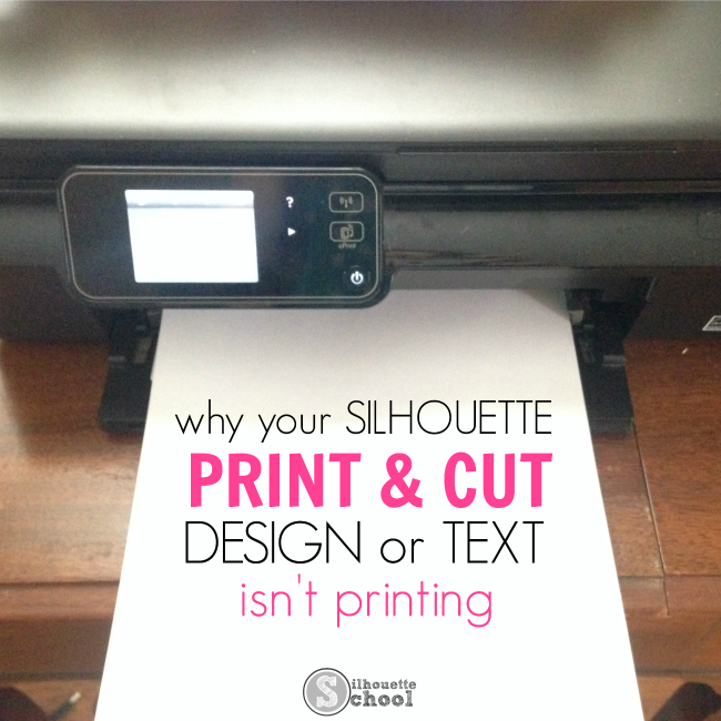 Silhouette Studio fix, Silhouette Studio tip, text, print and cut