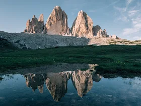 tre cime di lavaredo dolomites alps unesco