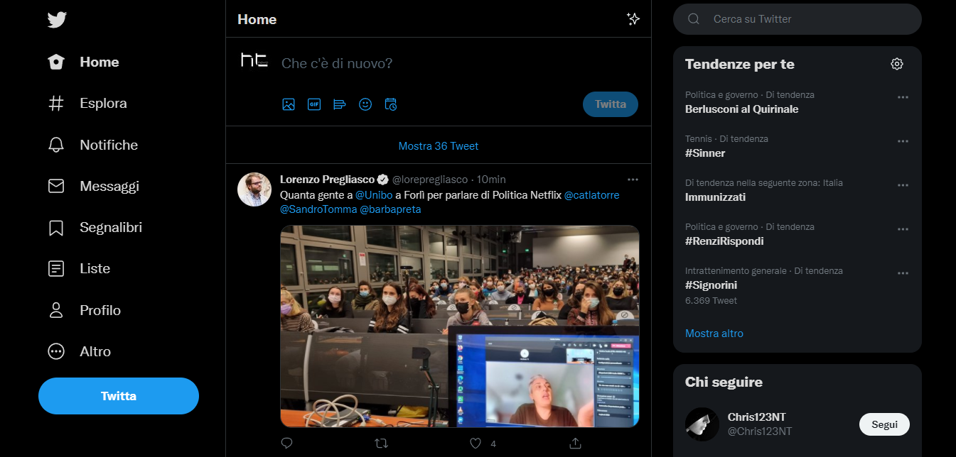 Twitter non aggiorna più automaticamente la Timeline