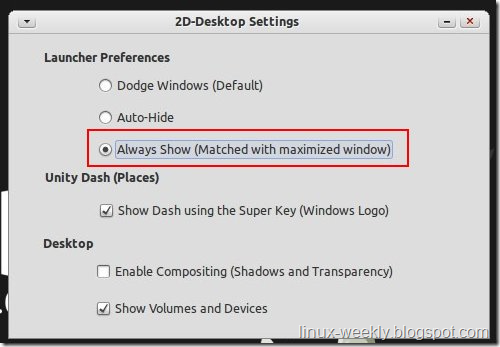การตั้งค่าให้ unity launcher หยุด autohide สำหรับ unity 2D