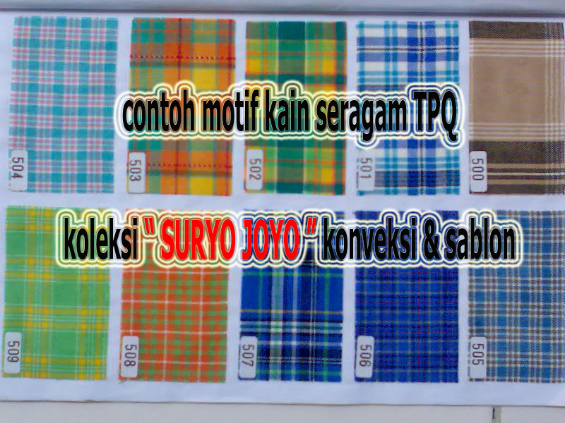  SURYO JOYO konveksi sablon contoh  kain 