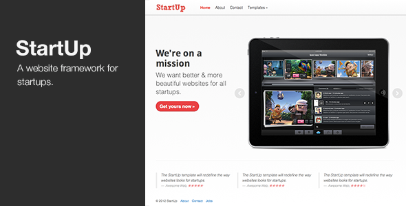 StartUp - WordPress theme for Startups - ThemeForest Item for Sale
