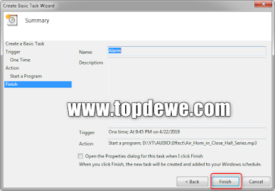 Cara membuat alarm di windows dengan task scheduler
