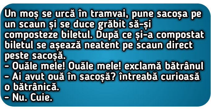 Un moș se urcă în tramvai 