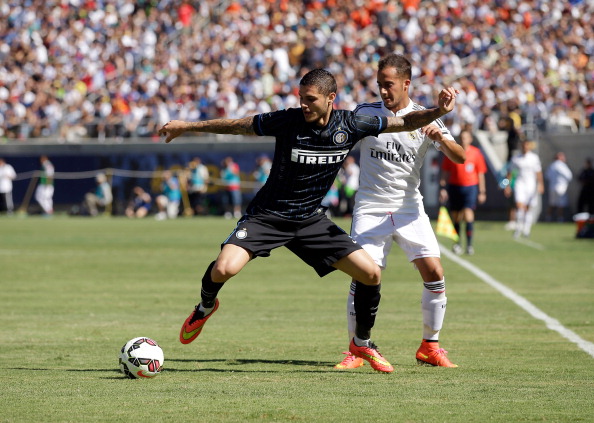 Lucas Vazquez at Real Madrid vs Inter Milan