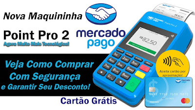 Máquina de cartão Point Pro 2 - A Nova Maquininha do Mercado Pago