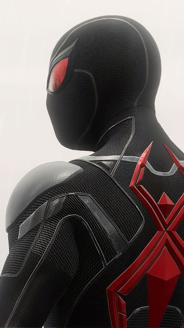 Spiderman Black And Red Suit Desktop Wallpaper